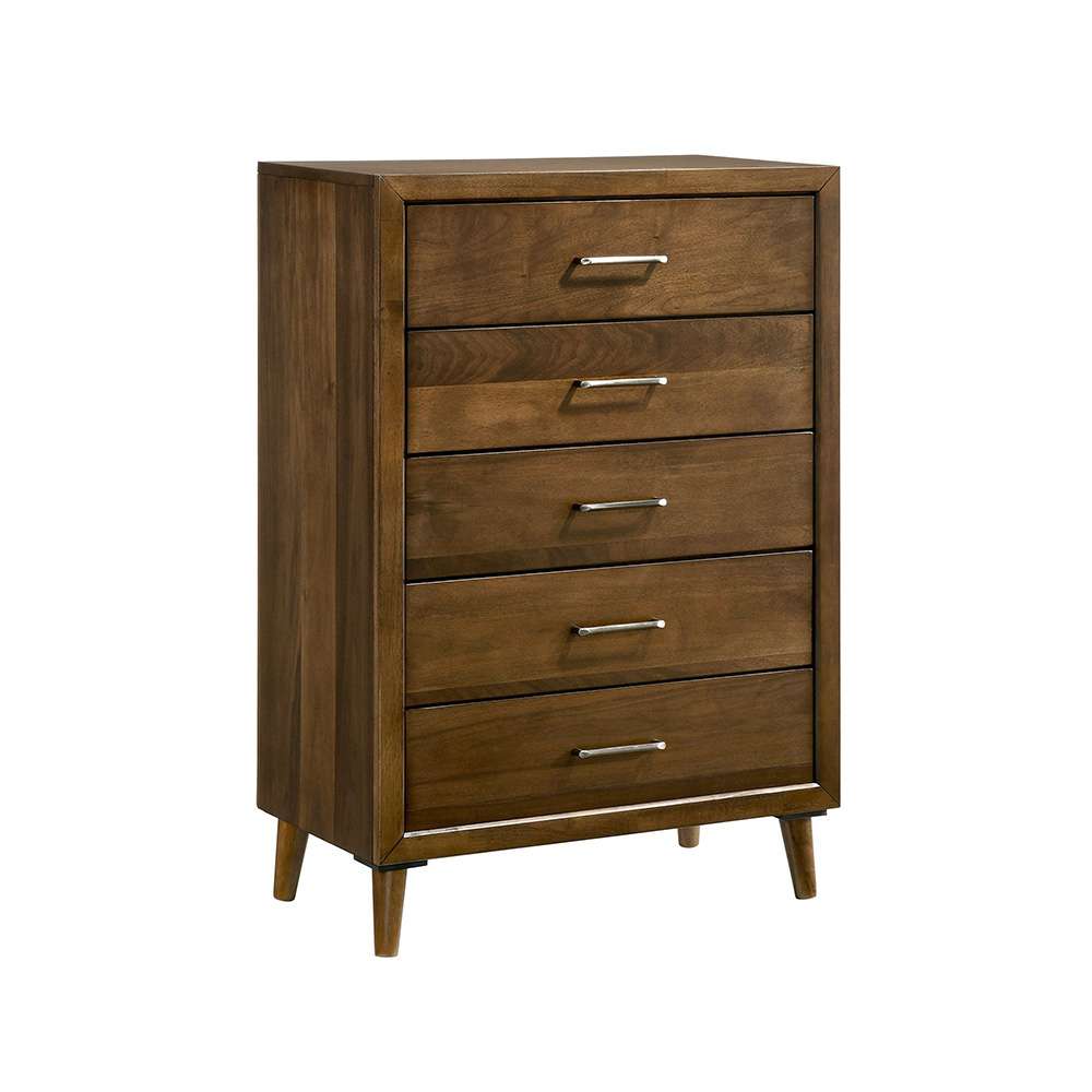 Picket House Furnishings - Zuma 5-Drawer Chest in Walnut - MC400CH5 veiw 1