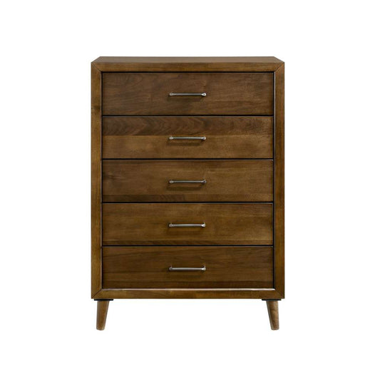 Picket House Furnishings - Zuma 5-Drawer Chest in Walnut - MC400CH5 veiw 2