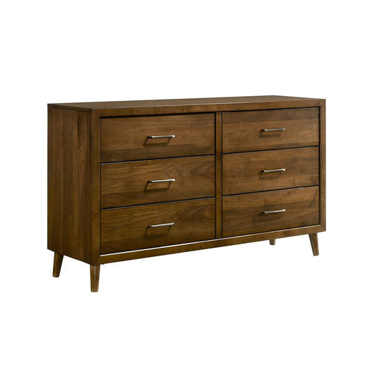 Picket House Furnishings - Zuma 6-Drawer Dresser in Walnut - MC400DR veiw 1