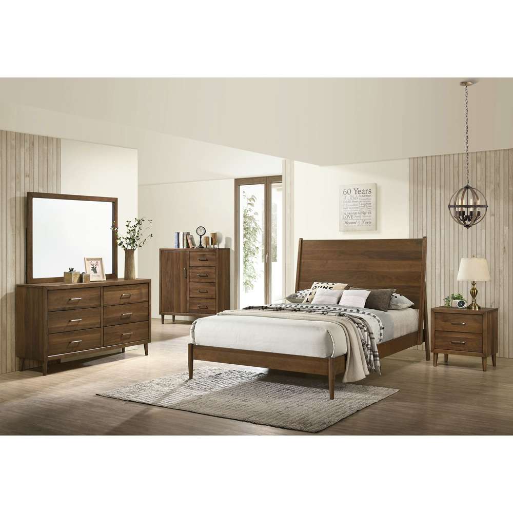 Picket House Furnishings - Zuma 6-Drawer Dresser & Mirror in Walnut - MC400DRMR veiw 2