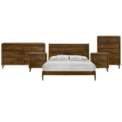 Picket House Furnishings - Zuma King 5PC Bedroom Set in Walnut - MC400KBNSDRC view 1