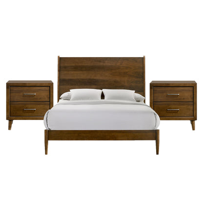 Picket House Furnishings - Zuma Queen 3PC Bedroom Set in Walnut - MC400QBNS2 view 1