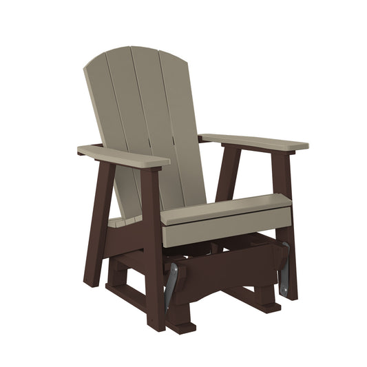 Polybird - 2' Chair Glider Weatherwood And Tudor Brown - P30-WW-TB view 1