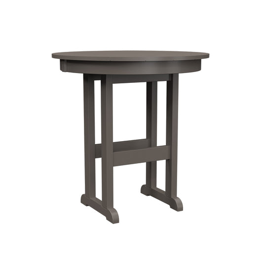 Polybird - 33" Round Table "Counter Height" Charcoal - P17-C -CH view 1