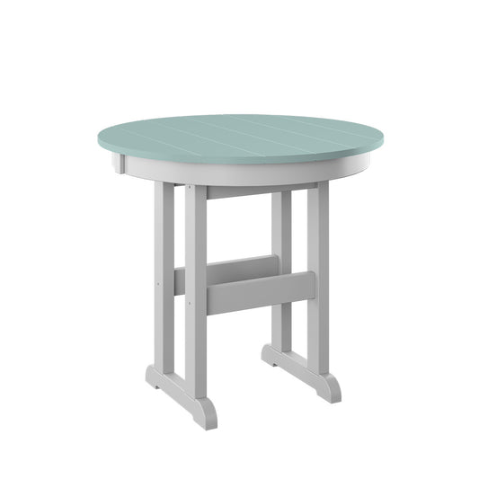 Polybird - 33" Round Table sage And White - P17-R-SG-WT view 1