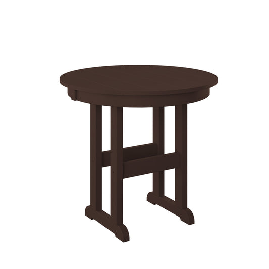 Polybird - 33" Round Table tudor Brown - P17-R-TB view 1