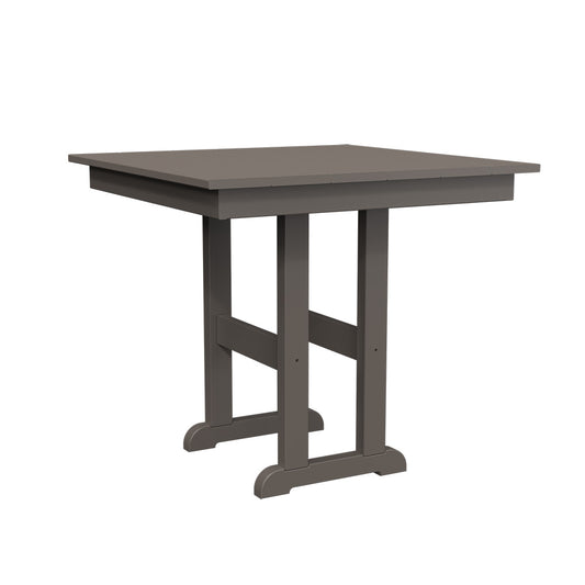 Polybird - 33" Square Table Charcoal - P18-R-CH view 1