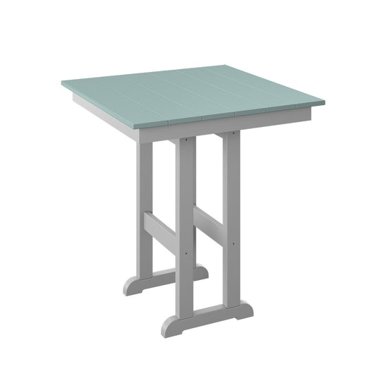  Polybird - 33" Square Table "Counter Height" Sage And White - P18-C-SG-WT view 1