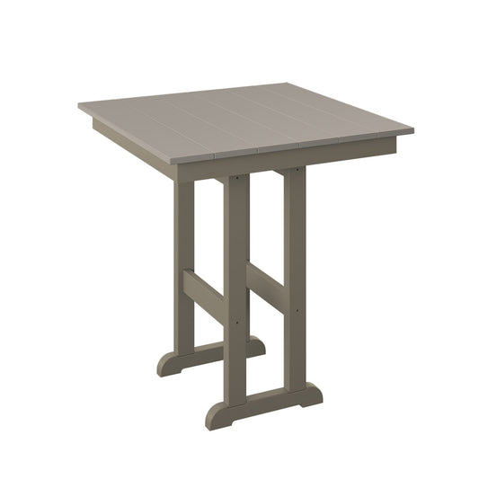  Polybird - 33" Square Table "Counter Height" Sand And Weatherwood - P18-C-SN-WW view 1