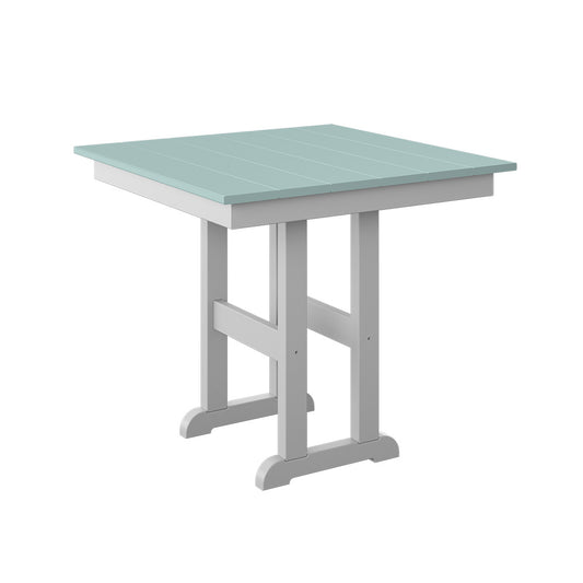 Polybird - 33" Square Table Sage And White - P18-R-SG-WT view 1
