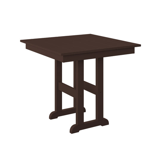 Polybird - 33" Square Table Tudor Brown - P18-R-TB view 1