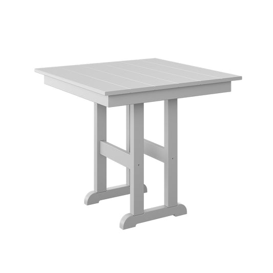 Polybird - 33" Square Table White - P18-R-WT view 1