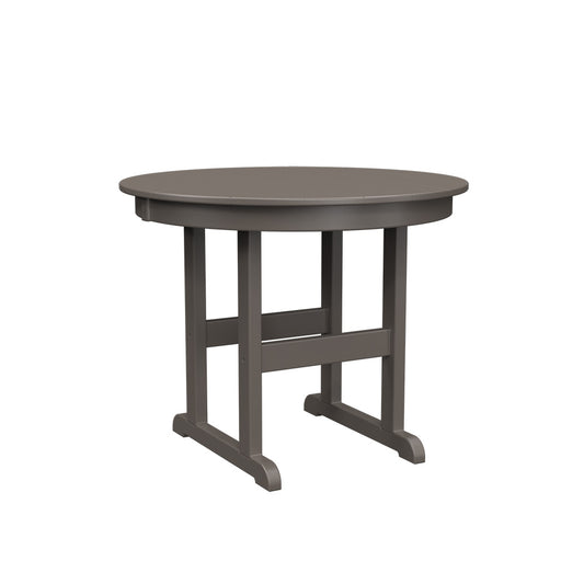 Polybird - 38" Round Table "Counter Height" Charcoal - P15-C-CH view 1