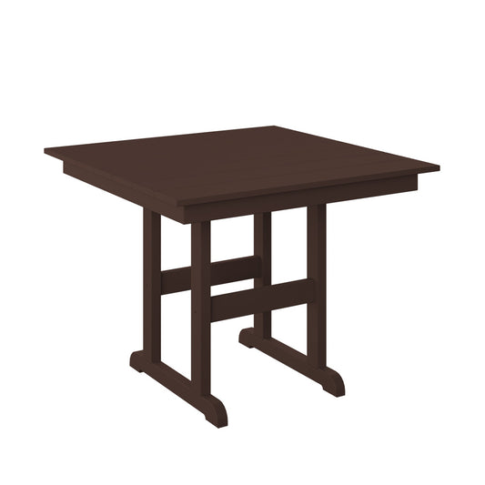 Polybird - 38" Square Table "Counter Height" Tudor Brown - P16-C-TB view 1