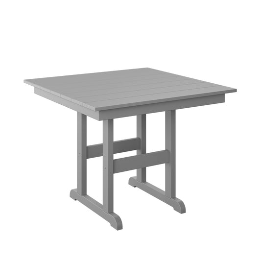 Polybird - 38" Square Table Light Gray - P16-R -LG view 1