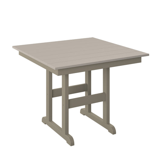 Polybird - 38" Square Table Sand And Weatherwood - P16-R -SN-WW view 1