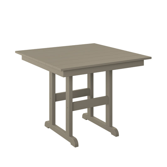 Polybird - 38" Square Table Weatherwood - P16-R -WW view 1