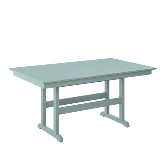 Polybird - 38" X 64" Table "Counter Height" Sage - P19-C-SG view 1