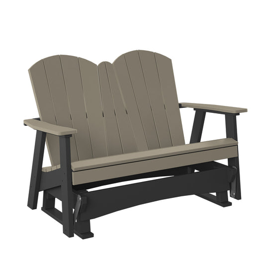 Polybird - 4' Chair Glider Weatherwood And Black - P31-WW-BK view 1