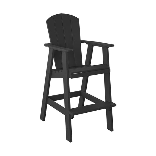 Polybird - Balcony Chair "Bar Height" Black - P4-B-BK view 1