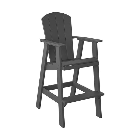 Polybird - Balcony Chair "Bar Height" Charcoal - P4-B-CH view 1