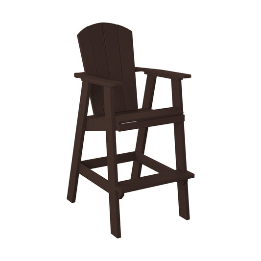 Polybird - Balcony Chair "Bar Height" Tudor Brown - P4-B-TB view 1