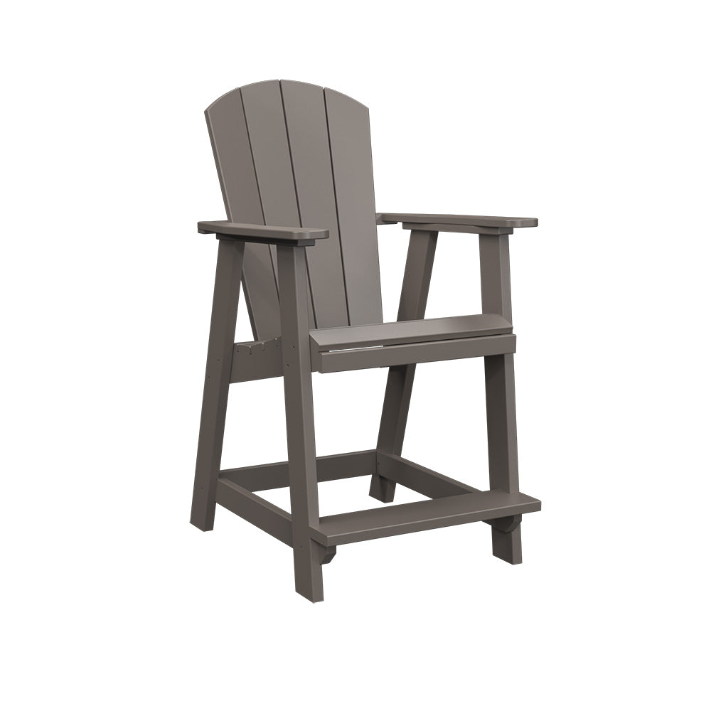 Polybird - Balcony Chair "Counter Height" Charcoal - P4-C-CH view 1