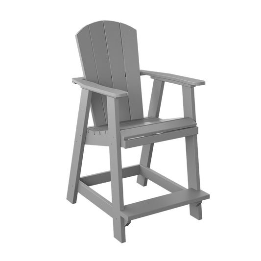 Polybird - Balcony Chair "Counter Height" Light Gray - P4-C-LG view 1