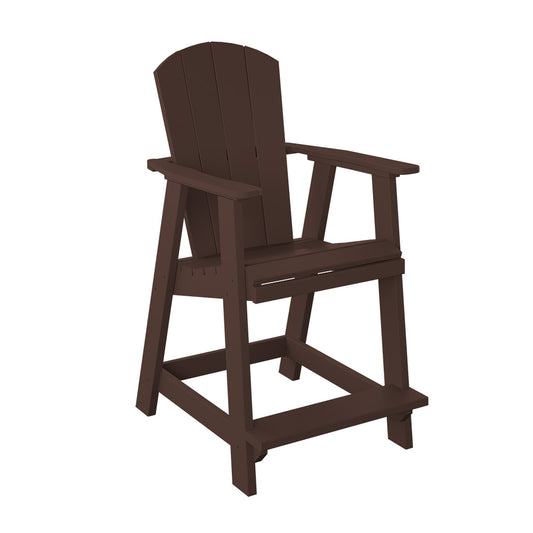 Polybird - Balcony Chair "Counter Height" Tudor Brown - P4-C-TB view 1
