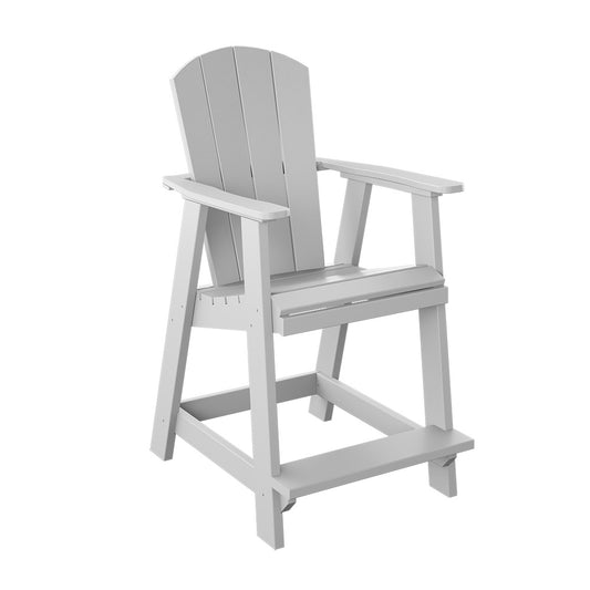 Polybird - Balcony Chair "Counter Height" White - P4-C-WT view 1