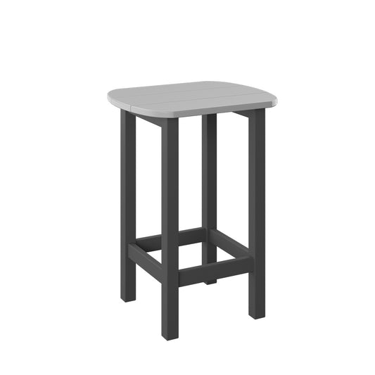 Polybird - Balcony End Table Light Gray And Charcoal - P50-LG-CH view 1