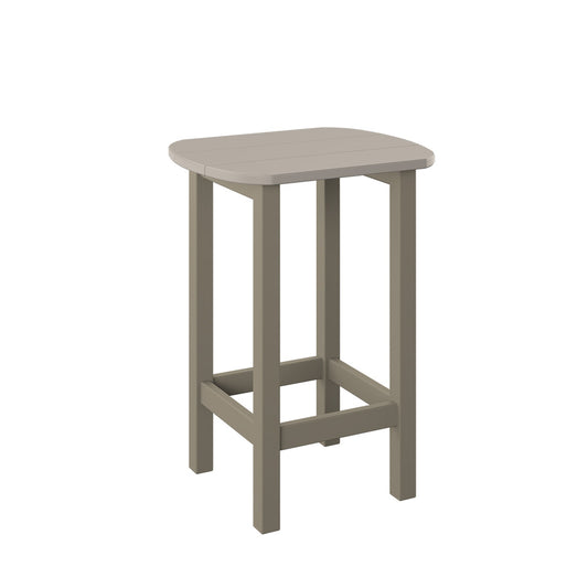 Polybird - Balcony End Table Sand And Weatherwood - P50-SN-WW view 1
