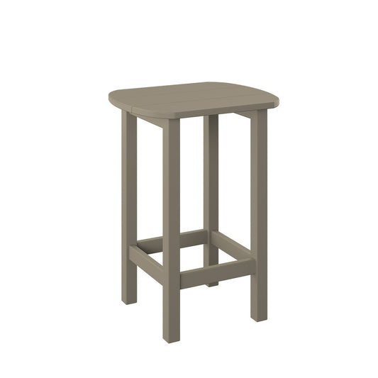 Polybird - Balcony End Table Weatherwood - P50-WW view 1