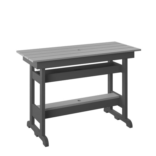 Polybird - Bar Table Light Gray And Charcoal - P99-LG-CH view 1