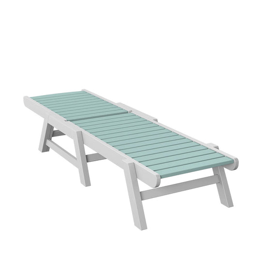 Polybird - Chaise Lounge Sage And White - P70-SG-WT view 1