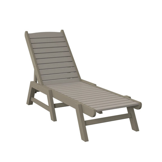 Polybird - Chaise Lounge Sand And Weatherwood - P70-SN-WW view 1