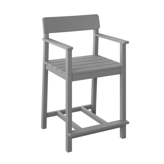 Polybird - Club Dining Chair "Counter Height" Light Gray - P95-C-LG view 1