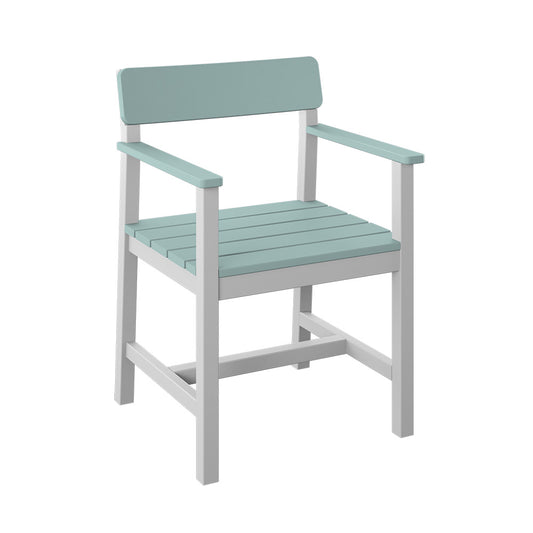 Polybird - Club Dining Chair Sage And White - P95-R-SG-WT view 1