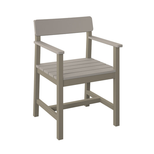 Polybird - Club Dining Chair Sand And Weatherwood - P95-R-SN-WW view 1