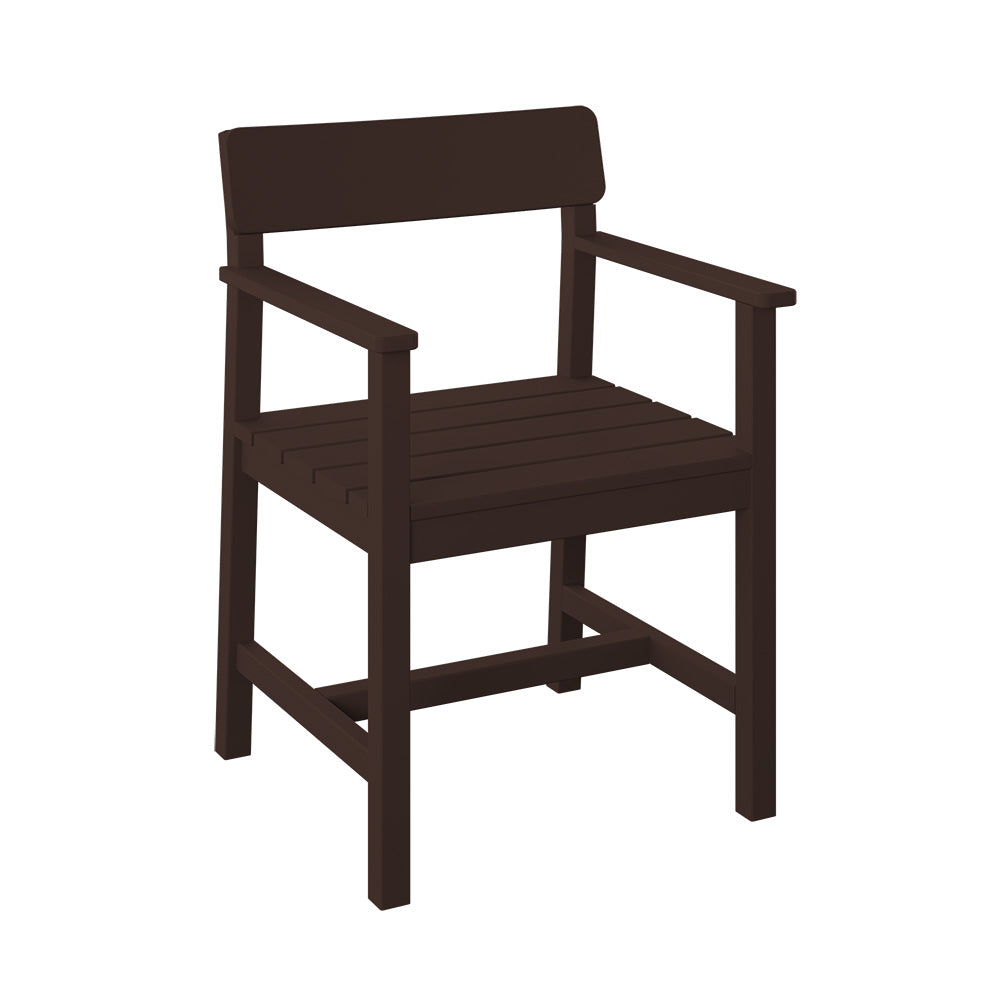 Polybird - Club Dining Chair Tudor Brown - P95-R-TB view 1