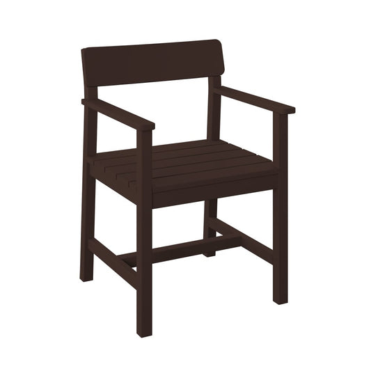 Polybird - Club Dining Chair Tudor Brown - P95-R-TB view 1