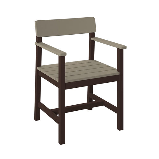 Polybird - Club Dining Chair Weatherwood And Tudor Brown - P95-R-WW-TB view 1