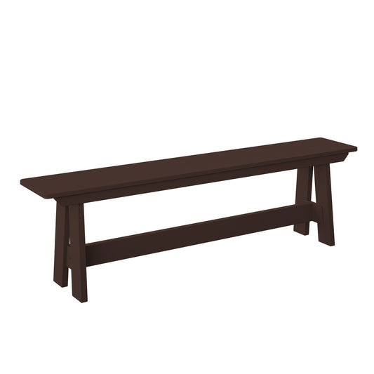 Polybird - Dining Bench Tudor Brown - P14-R-TB view 1