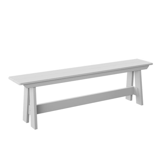 Polybird - Dining Bench White - P14-R-WT view 1