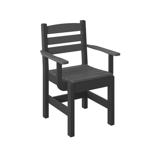 Polybird - Dining Captain Chair Charcoal - P11-R-CH view 1