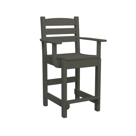 Polybird - Dining Captain Chair "Counter Height" Coffee - P11-C-CF view 1