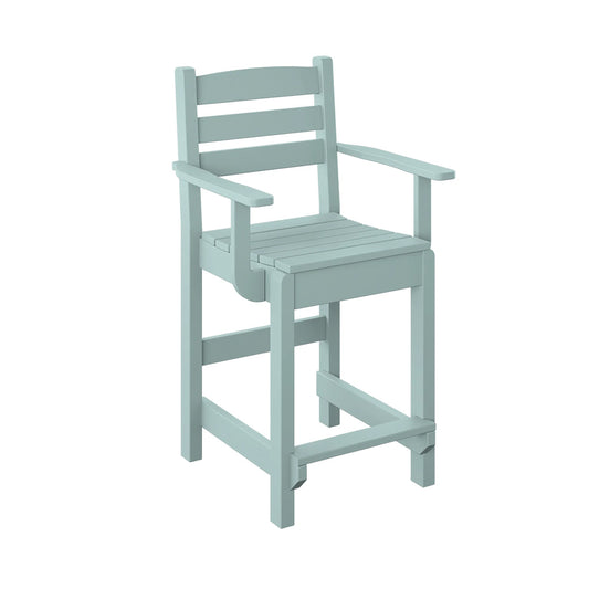 Polybird - Dining Captain Chair "Counter Height" Sage - P11-C-SG view 1