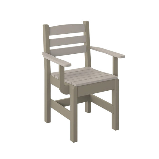 Polybird - Dining Captain Chair Sand And Weatherwood - P11-R-SN-WW view 1