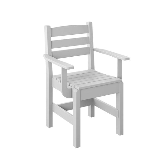 Polybird - Dining Captain Chair White - P11-R-WT view 1