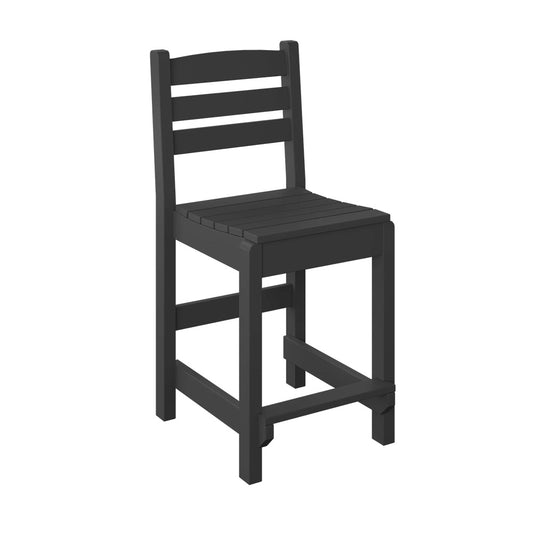 Polybird - Dining Side Chair "Counter Height" Black - P10-C-BK view 1